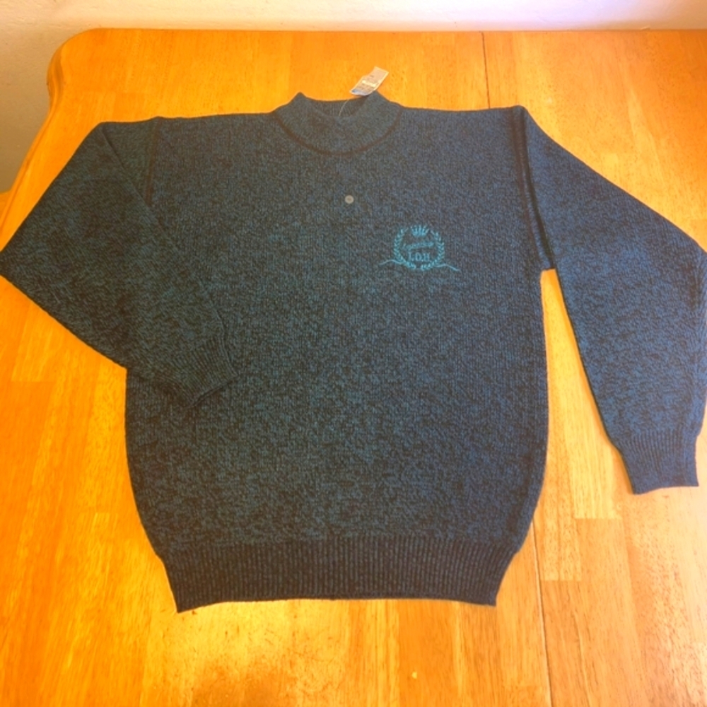 Men's Teal Crewneck‎ Sweater